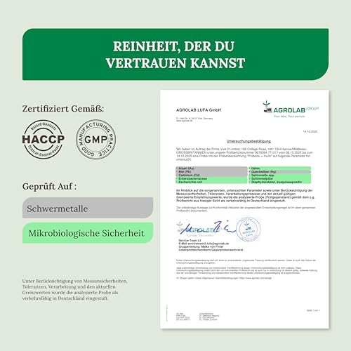 Probioc Kulturen Komplex - 25 Bakterienstämme + Inulin - 300 Mrd. KBE/g - 180 hochdosierte & magensaftresistente Kapseln - mit Lactobacillus & Bifidobakterien - Raibu
