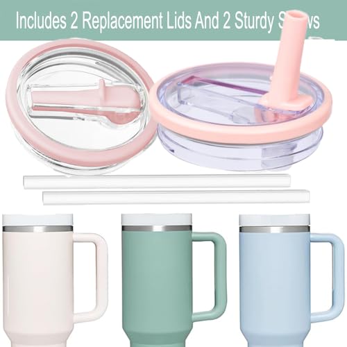 Pacote com 2 tampas de substituição de 1,134 g para Stanley Quencher, tampa de copo à prova de derra