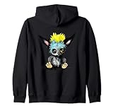 Punk Monster Critter Fox espeluznante y lindo aterrador y bonito Sudadera con Capucha