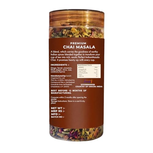 Image of Tea Treasure Premium Chai Masala (50g) - Authentic Indian Chai Spice Blend | Aromatic Masala Powder for Milk Tea | Traditional Flavor Enhancer