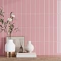 VaryPaper 10 Sheets Pink Peel and Stick Backsplash for Kitchen Wall Waterproof Self Adhesive Wall Tiles Subway Tile Backsplash Removable Sticky Vinyl Back Splash Stick on Tiles for Bathroom 12"x12"