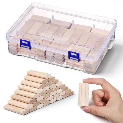 Barydat 100 Pcs Tenons Compatible with Domino Insertion, 8mm X 22mm X 50mm