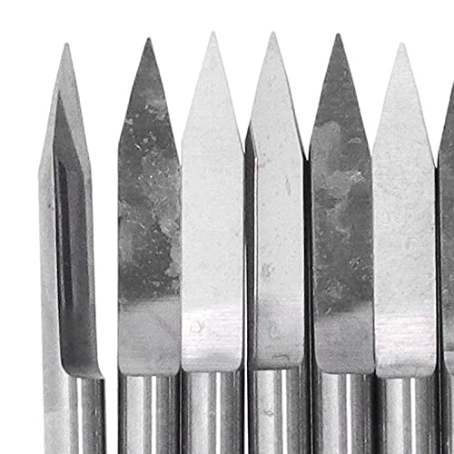 Brocas de gravação, fresa de ponta V, alta dureza para acrílico para madeira (0,2 mm)