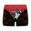 Voberry Boxershorts heren heren Valentijnsdag print onderbroek Mid High Waist Fysiologisch ondergoed onderbroek motieven…