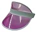 Nicky Bigs Novelties Child Kids Tennis Beach Colored Plastic Clear Transparent Sun Casino Visor Hat