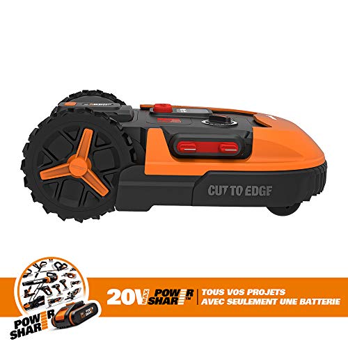 WORX Landroid WR147E, tot 1000 m² (grasmaaier onder de regen, drijvend lemmet, app-bediening, zijdelingse lading… - Image 7