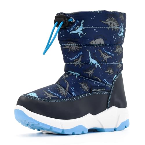 Nova Mountain Boys Girls Little Kids Winter Snow Boots,NF NFWB102 BlueDino 10