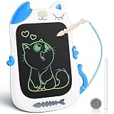 KingsDragon LCD Writing Tablet Drawing Doodle Board, Colorful Toddler Doodle Board Drawing Tablet, Erasable Reusable Electronic Drawing Pads, Educational and Learning Toy for Boys Girls(Blue)
