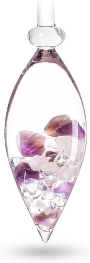 VitaJuwel Gemstone Vial WELLNESS with Amethyst, Rose Quartz & Clear Quartz - Balance, Relaxation & Clarity