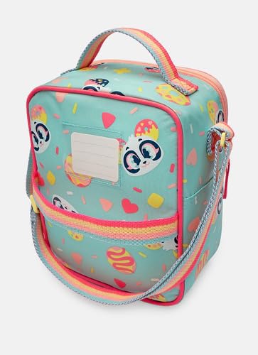 Kit Mochila Escolar com Rodinha e Lancheira Panda Donuts Puket