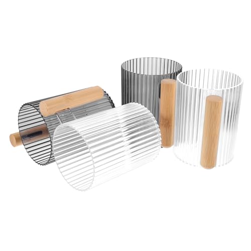 WOONEKY Toothbrush 4pcs Toothbrush Holder Cups Reusable Plastic Bathroom Tumbler for and Mouthwash