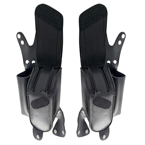 Mini alforjas de cuero PU para moto con portalitros miniatura 3