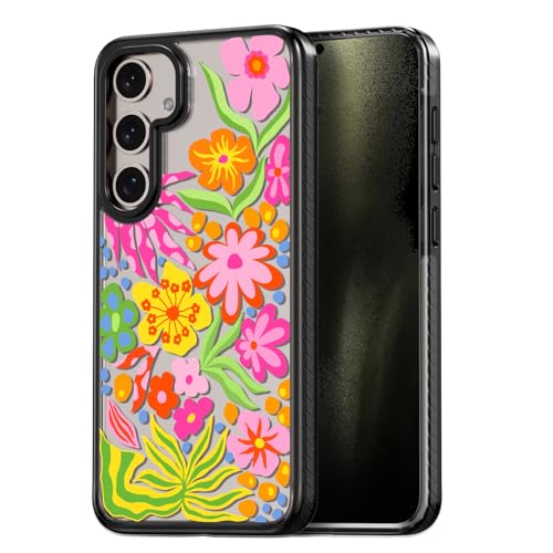 Coque Samsung motif floral passion cadeau mignon et esthétique pour fille et femme