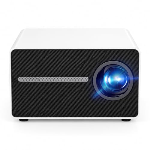Portable Mini Projector with Wifi 6 and Bluetooth, Auto Keystone and Screen Fit in, Perfectly Set in Bedroom