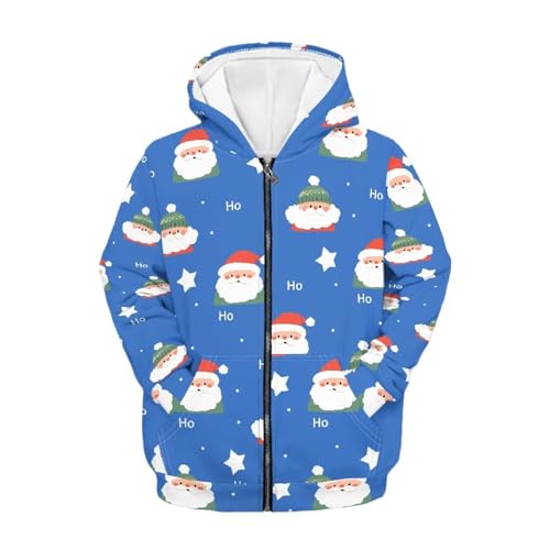 Girls Boys Zip Up Hoodies Kids Cool Casual Hooded with Pocket Long Sleeve Sweatshirt 6-14 Years