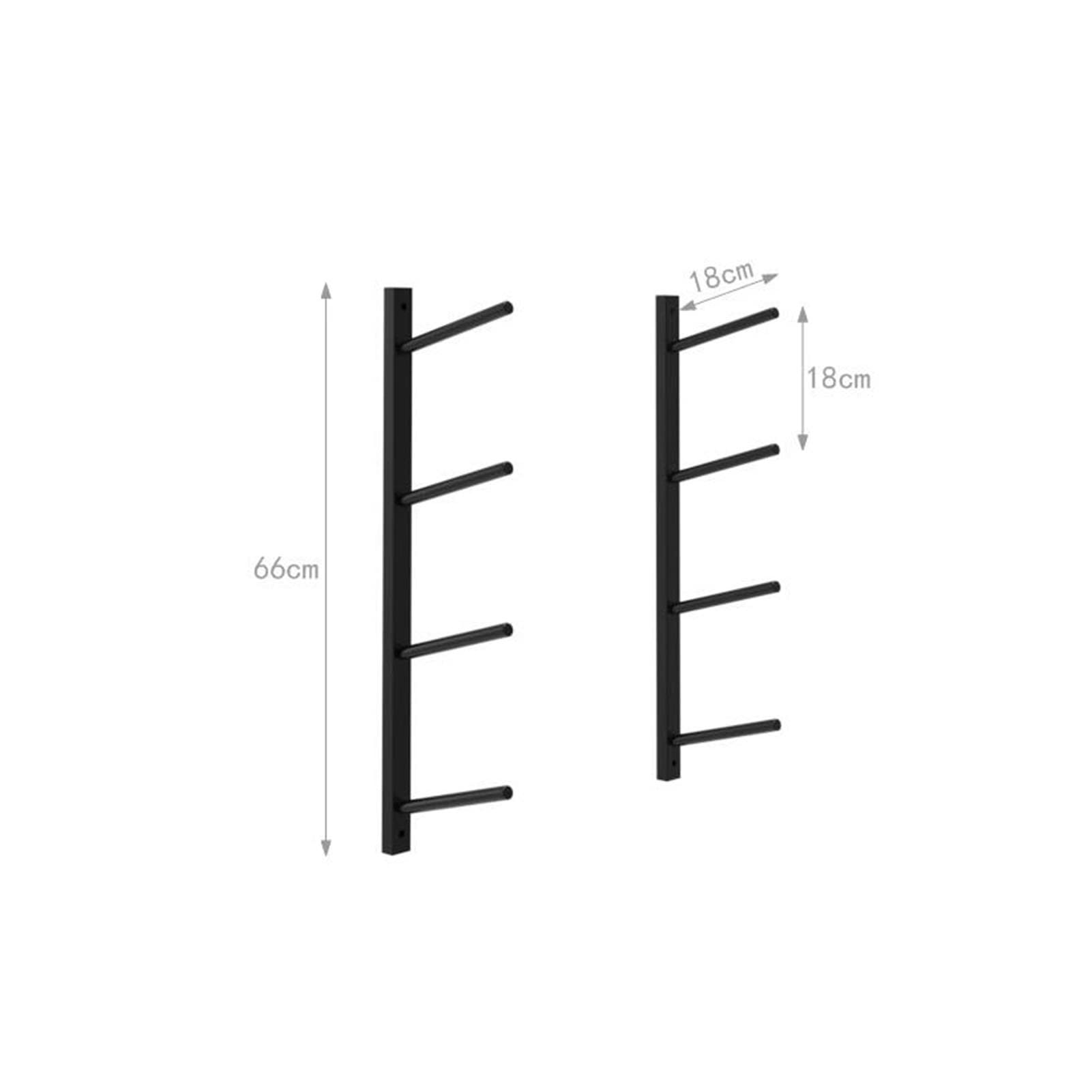 DYK&NX Support Mural pour Skis Mixte, 4 de Rangement pour Skis pour Suspendre des équipements de Garage, de Maison, de Bureau, de Salle de Sport