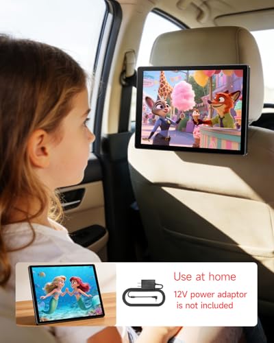 13" Android 13 Car TV for Back Seat, Headrest Monitor for Car Portable Touchscreen Rear Seat Entertainment System, Support Phone Wireless Mirror Link, HDMI in/TF Card/USB/4K Video Playback (1*pc)
