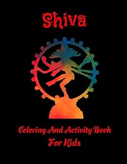 Shiva Coloring And Activity Book For Kids: 20 Adorable Shiva Coloring Pages, 8.5 x 11 size, Glossy Cover Finish