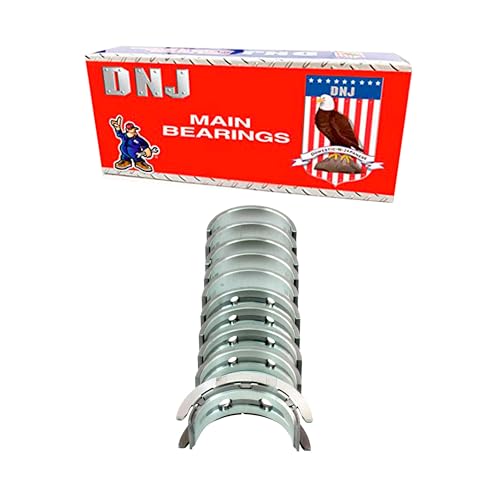 DNJ MB4313 Main Bearings Set STD Size for 11-16 Ford Fiesta, Transit Connect, Fusion, Escape 1.6L L4 DOHC Turbocharged, Naturally Aspirated TIVCT
