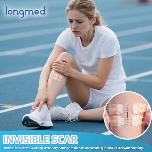 Emergency Wound Closures - 10 Pcs Butterfly Bandages Painless Stitch Sutures Laceration Repair Without Stitches Adhesive Bandages for First Aid Wound Care(Factory Direct Sale) - Image 4