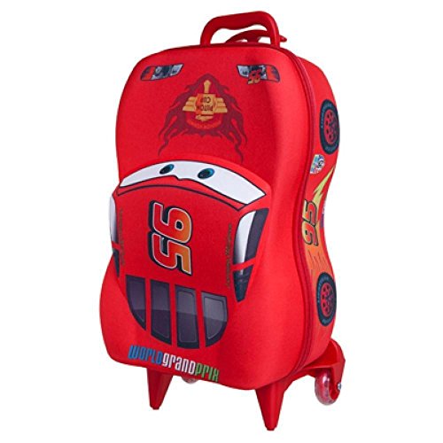 Mochila com Rodinha Poli 3D Carros - Dermiwil