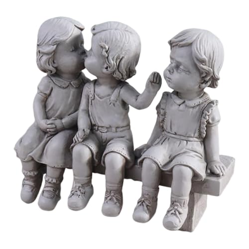 Sculpture de jardin décorative et figurine miniature résistante