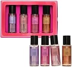 Victoria's Secret Collection Mist de fragrances 4 Pièce Mini Set cadeau Mist, Parfums assortis, Ensemble cadeau pour femmes