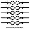 10 Pack Eye Bolt, 1/4 x 2" T316 Stainless Steel Eyebolts, Heavy Duty Shoulder Lifting Ring Threaded Eyebolts with Nuts and Washers HF038B