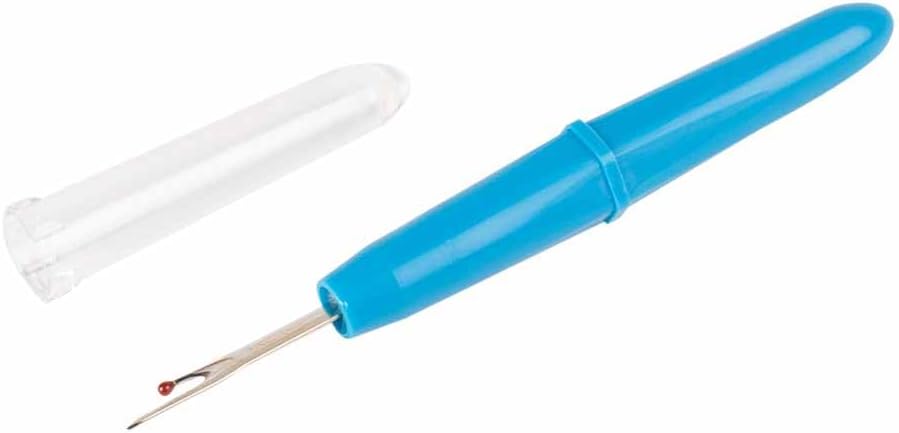 BOHIN Seam Ripper Large 1 Piece Blue Ergonomic Tool for Sewing and Quilting