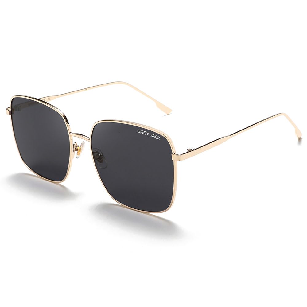 Square Metal Frame Fashion Sunglasses for Men Women,Full Rim Stylish Eyewear for UV Protection 50761-image-39