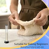 Yungyan Sourdough Jar Kit Fermentation Tracker Sourdough Starter Tube Baking Supplies with Graduated Glass Tube Silicone Stopper Pump Cleaning Brush for Bread Proof Baking (Black) - Image 6