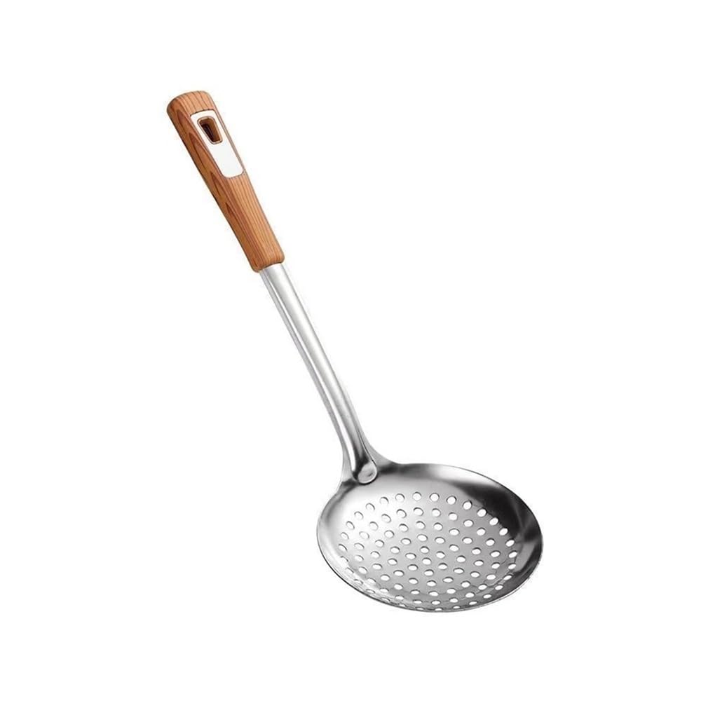 Cestello per friggitrice Cestello for friggere in Acciaio Inox Grande Filtro for friggere Cucchiaio setaccio Utensili da Cucina Cucchiaio for friggere Cestello per frittura(Grande)