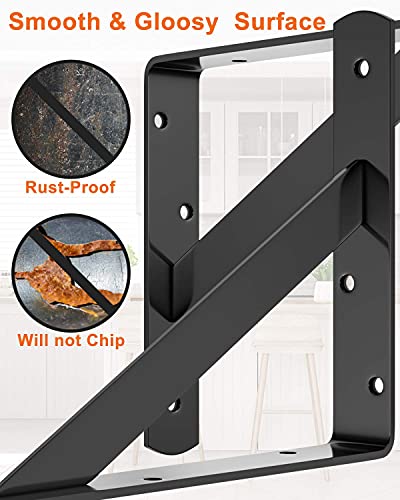Luckin TSB-12PCS 12 Inch Heavy Duty Shelf Bracket thumb #4
