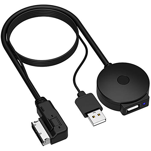 Yoper Bluetooth 5.0 Adapter Compatible with Audi A3 A4 A5 A6 A7 S3 S4 Q3 Q5 Q7 Volkswagen VW Skoda 2G 3G 3G+ AMI MMI Port Cable Music Play Connector Works with Apple iPhone iPod Android Device