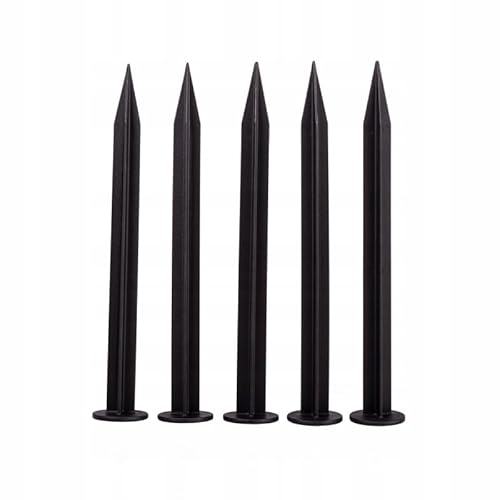 10m Garden Lawn Edging Path Border Fence, 40mm High Flower Bed Seperator, Designed for Curves, Circles and Complex Bends, Set Comes with Free Matting Ground Pegs (20x Extra Pegs)