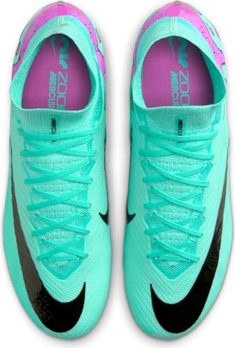 Nike Superfly 9 Elite Mercurial Dream Speed FG High-Top Soccer Cleats (DJ4977-300, Hyper Turquoise/Black/White/Fuchsia Dream) Size 6.5