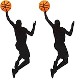 Balvi Marcapáginas Slam Dunk Color Negro, Naranja Inspirado en el deporte basketball Plástico/nylon (Paquete de 2)