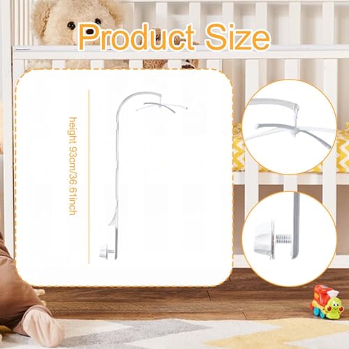 Support de mobile pour berceau rotatif pour suspendre vos jouets de lit