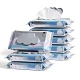 Bc Babycare Cloud Max Flushable Wipes, Hypoallergenic for Sensitive Skin, 99% Water, Plant-Based Fibers, Sewer + Septic Safe, Fragrance Free Toddler Potty Training, 336 Wipes, 8 Pack