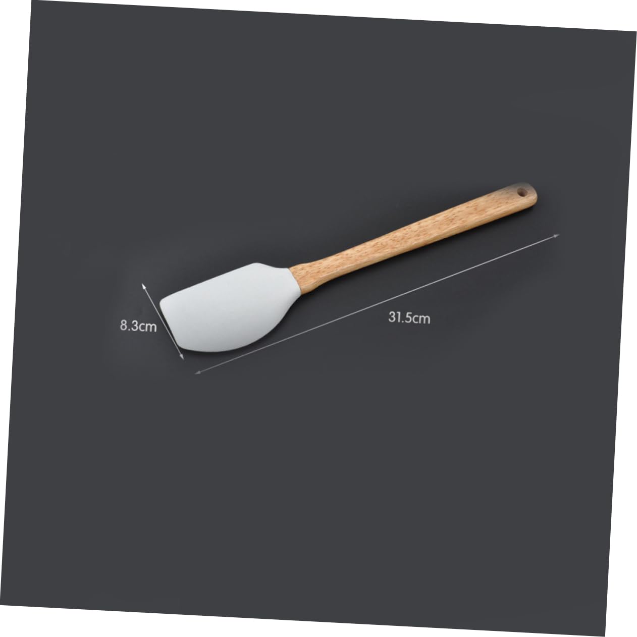 MAGICLULU Utensili Da Cucina in Silicone Con Manici in Legno Antiaderenti E Resistenti Calore Set Da 6 Pezzi