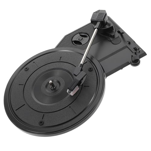 PRETYZOOM Meccanismo Giradischi Vintage con Tromba Gramofono Grande e Altoparlanti Stereo Integrati Movimento Silenzioso e Resistente per Gira Dischi Vinili e Impianti Stereo Casa