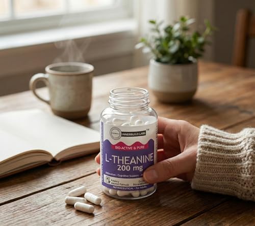 Image of L-Theanine Capsules | 200mg | 30 Capsules | Relaxation & Focus Support