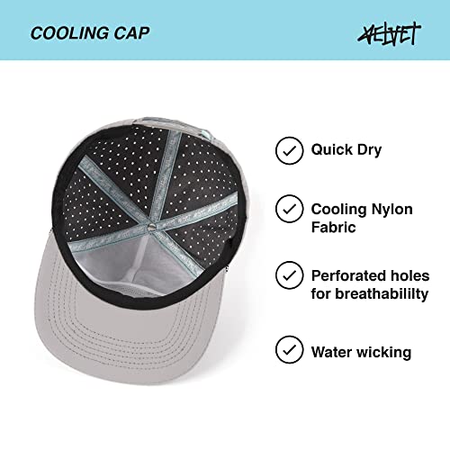 Hydro Waterproof Sports Performance Hat, Snapback Baseball Cap, Water Resistant For Everyday, Golf, One Size Fits All Unisex Gray #TOP4