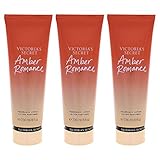 Amber Romance Fragrance Lotion by Victorias Secret for Women - 8 oz Body Lotion - Pack of 3