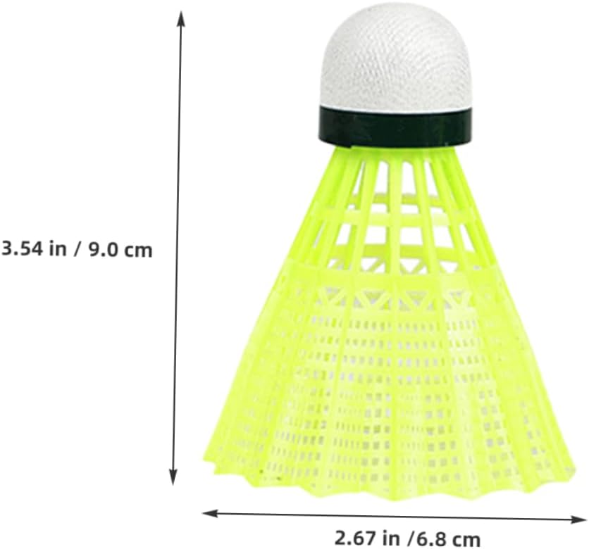 24pcs Badminton Shuttlecocks for Training and High-Speed Birdies for Students and Boys and Girls Yellow Color for Enhanced Performance