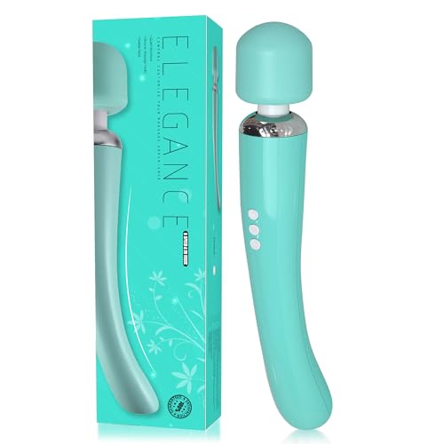 Metooka Therapeutic Cordless Massager - Powerful Massage Tool Handheld 8 Speeds 20 Patterns - Rechargeable Hand Massagers for Sore Muscles - Hand Held Massage Tool for Neck & Back