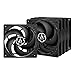 ARCTIC P12 (5 Pezzi) - 120 mm Ventola Ventola Silenziosa per CPU, Ventola Ottimizzata per la Pressione Statica, Velocità 1800 RPM, 0,3 Sone - Nero