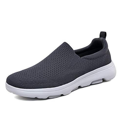 Best Men's Travel Shoes for Europe: Comfort & Style 14 TIOSEBON Men's Slip On Walking Loafers - Breathable Lightweight Knit Mesh Casual Sneakers,Comfortable Laceless Shoes for Travel, Driving and Standing All Day 10 US Deep Gray