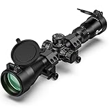 CVLIFE EagleFeather F02 4.5-14x50 Rifle Scope with Side Focus Parallax Adjustment, Illuminated Mil-Dot Reticle, 30mm Tube Long Range Rifle Scope for Hunting, SFP Riflescope with 20mm Scope Rings