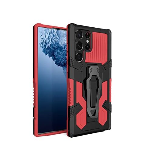 Capa de celular personalizada para Xiaomi Mi Note 10 embutida com suporte oculto de nível militar Capa resistente a quedas para Xiaomi Mi Note 10 - Vermelho